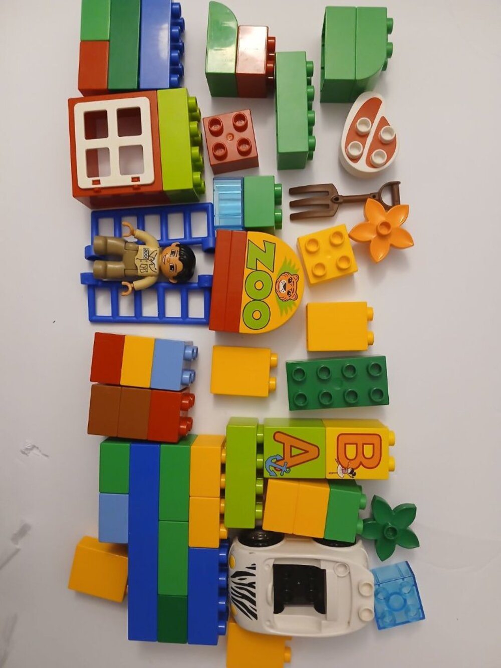 Huge Lego Duplo Lot Car Boy Food Blocks 45+ Pieces